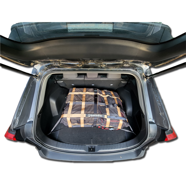 Floor Mount Cargo Net for SUVs Vans Quarantine Restraints