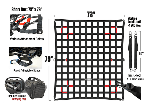 Heavy Duty Truck Cargo Net - Quarantine Restraints – Quarantine ...